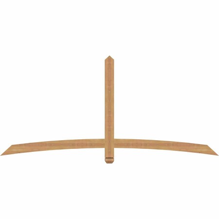 Ekena Millwork Bellingham Timber Gable Bracket, Western Red Cedar, 84"W x 38"H x 1 1/2"D x 3 1/2"F, 11/12 Pitch GBW084X38X0204BEL00SWR